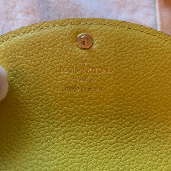 YELLOW ROSALIE EMPREINTE COIN PURSE / WALLET - M81974 - Picture 12 of 16